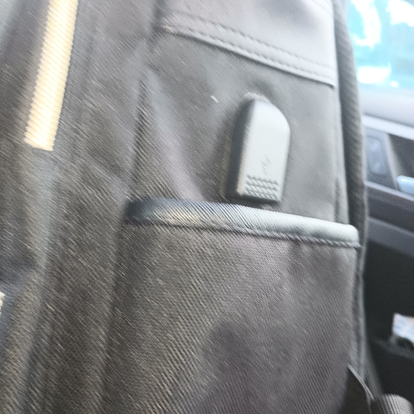 RONYES Black Backpack for Men in mint condition 11" X 16" with magnetic latches - Picture 2 of 8